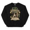 Sudadera gatos Sagitario en color negro, vista plana