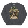 Sudadera gatos Sagitario en color oscuro jaspeado, vista plana