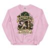Sudadera gatos Sagitario en color rosa claro, vista plana